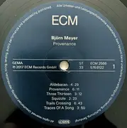 LP - Björn Meyer - Provenance