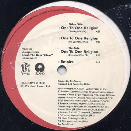 Bomb The Bass - One To One Religion