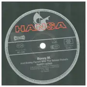 12inch Vinyl Single - Boney M. And Bobby Farrell With School-Rebels - Happy Song (Club Mix)