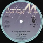 12inch Vinyl Single - Boney M. - 6 Years Of Boney M. Hits