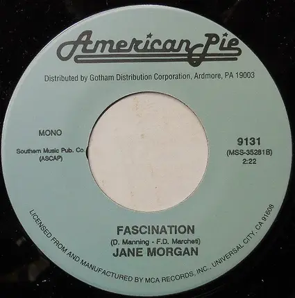 Bonnie Guitar / Jane Morgan - Dark Moon / Fascination