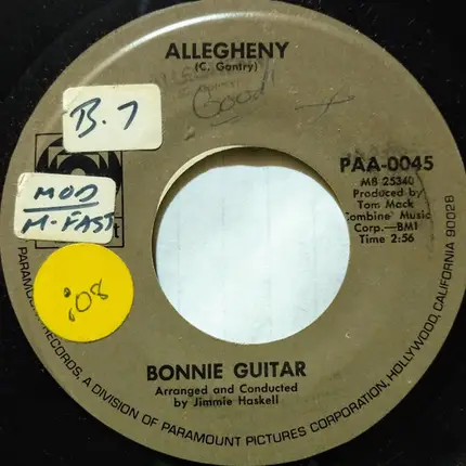 Bonnie Guitar - Red Checkered Blazer / Allegheny