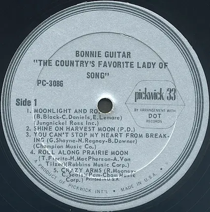 Bonnie Guitar - The Country's Favorite Lady Of Song