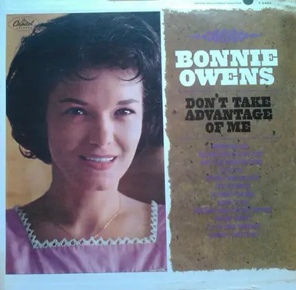 Bonnie Owens - Don't Take Advantage of Me