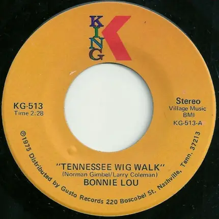 Bonnie Lou - Tennessee Wig Walk / Daddy-O