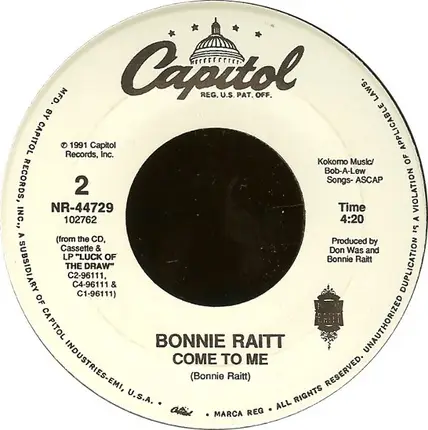 Bonnie Raitt - I Can't Make You Love Me