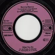 7'' - Bonnie Bianco - Miss You So