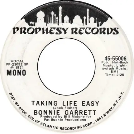 Bonnie Garrett - Taking Life Easy