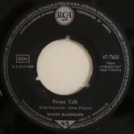 Boots Randolph - Temptation / Sweet Talk