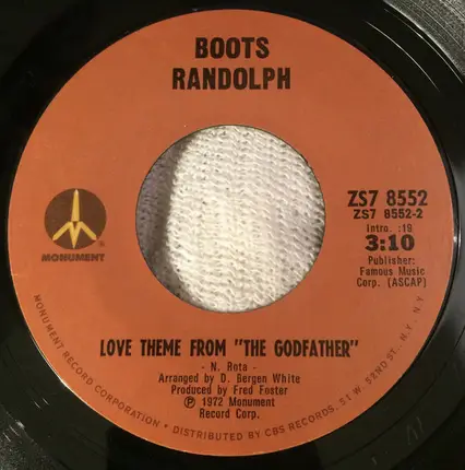 Boots Randolph - Rocky Top / Love Theme From 'The Godfather'