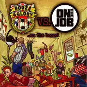 7inch Vinyl Single - Booze & Glory Vs. On The Job - ...On The Booze! - Yellow Red Splattered Vinyl