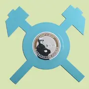 7inch Vinyl Single - Booze & Glory / Harrington Saints - Crossed Hammer - 5½', Shape, Blue