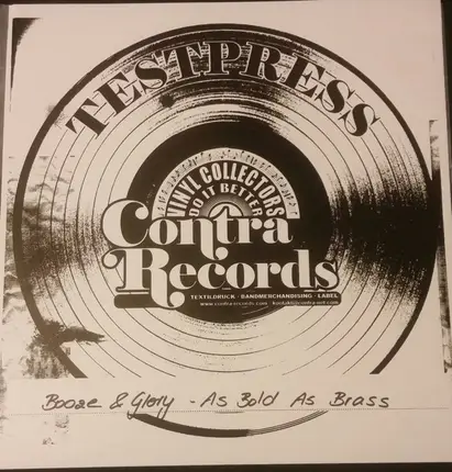 Booze & Glory - As Bold As Brass