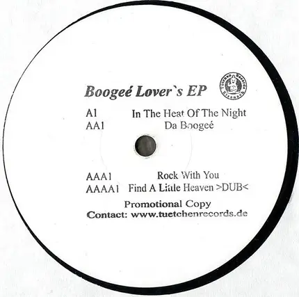 Boogeé Lover's, Boogeé Luver's - Boogeé Lover's EP