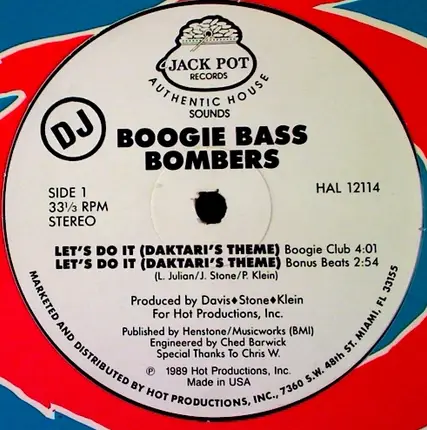 Boogie Bass Bombers - Let's Do It (Daktari's Theme)