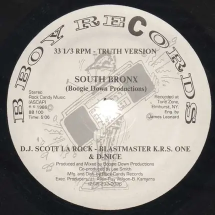 Boogie Down Productions - South Bronx / The "P" Is Free