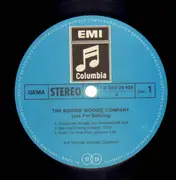 LP - Boogie Woogie Company - Live For Dancing - rare blues boogie