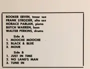 LP - Booker Ervin - Exultation! - Insert