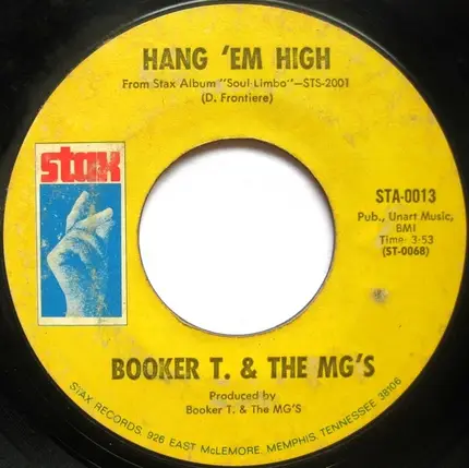 Booker T & The MG's - Over Easy / Hang 'Em High