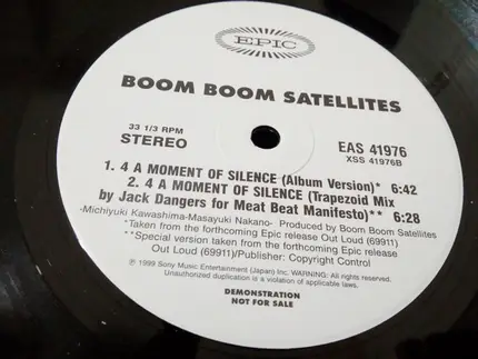 Boom Boom Satellites - Push Eject / 4 A Moment Of Silence