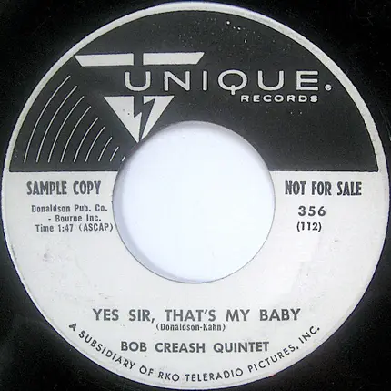 Bob Creash Quintet - Ain't She Sweet
