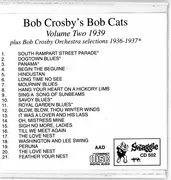 CD - Bob Crosby And The Bob Cats - Volume Two 1939