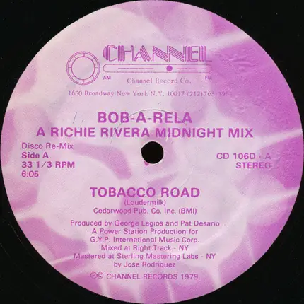 Bob-A-Rela - Tobacco Road / Why Does It Rain?