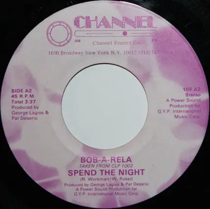Bob-A-Rela - Tobacco Road / Spend The Night