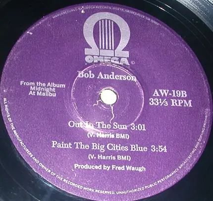Bob Anderson - Streets Of Lavender