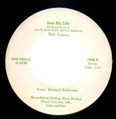 Bob Adams - Merry Christmas To Me / Into My Life