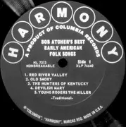 LP - Bob Atcher - Bob Atcher's Best Early American Folk Songs