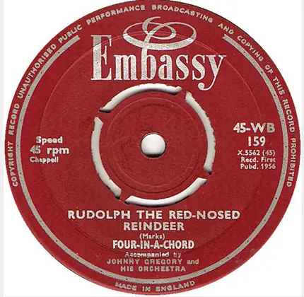 Bob Dale And The Four-In-A-Chord / The Four-In-A-Chord - White Christmas / Rudolph The Red Nosed Reindeer