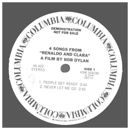 Bob Dylan - 4 Songs From 'Renaldo And Clara'