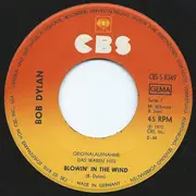 7inch Vinyl Single - Bob Dylan - Blowin' In The Wind / Like A Rolling Stone