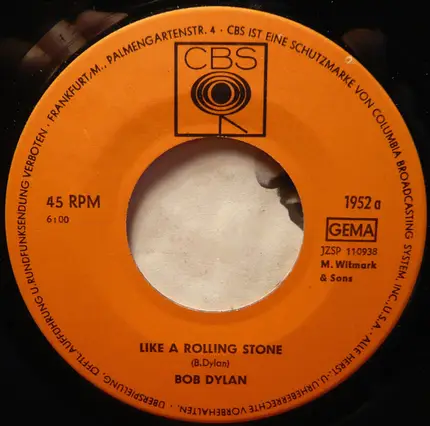 Bob Dylan - Like A Rolling Stone