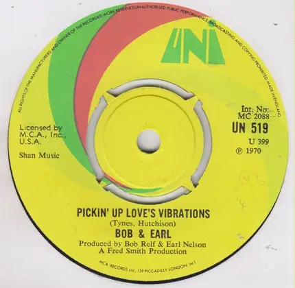 Bob & Earl - Pickin' Up Love's Vibrations