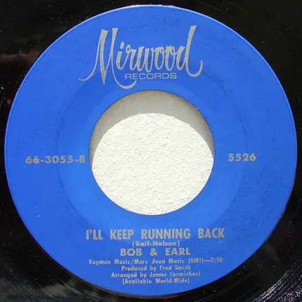 Bob & Earl - Baby, Your Time Is My Time / I'll Keep Running Back