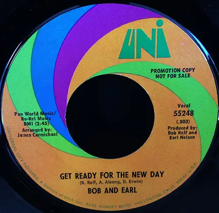 Bob & Earl - Honey, Sugar, My Sweet Thing / Get Ready For The New Day
