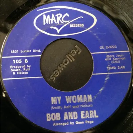 Bob & Earl - Puppet On A String / My Woman