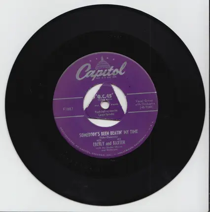 Bob Eberly And Les Baxter - Somebody's Been Beatin' My Time / I Can't Help It