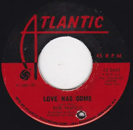 Bob Francis - There Goes My Baby / Love Has Come