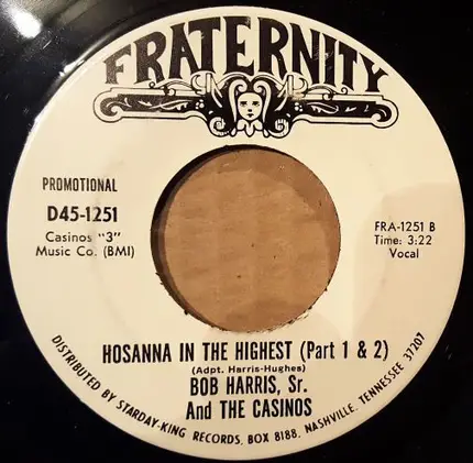 Bob Harris Sr. And The Casinos - My Buddy My Son