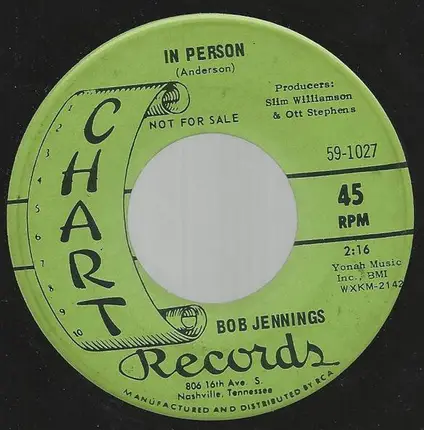 Bob Jennings - I'll Step Into Your Shoes