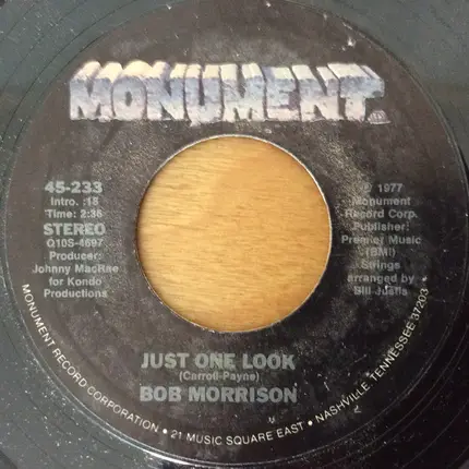 Bob Morrison - Just One Look