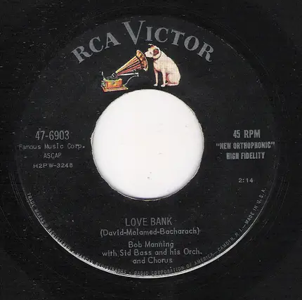 Bob Manning - Warmed Over Kisses - Left Over Love / Love Bank