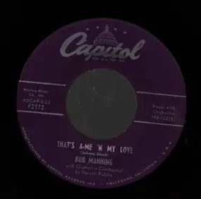 Bob Manning - Good-bye / That´s a-me ´n my love