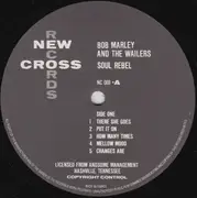 LP - Bob Marley & The Wailers - Soul Rebel