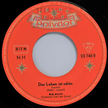 Bob Martin Und Die MonteCarlos , Orchester Carl De Groof - Die Nacht Ist Zu Schön