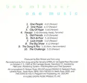 CD - Bob Mintzer - One Music