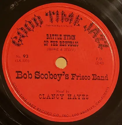 Bob Scobey's Frisco Band - Mobile / Battle Hymn Of The Republic